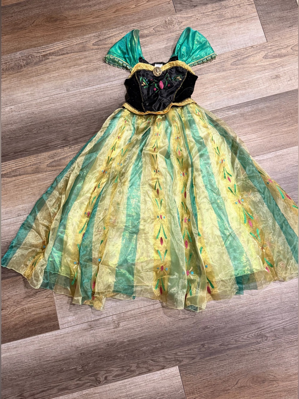 Disney Store Frozen Anna Costume Dress Girls 9/10 Princess Halloween